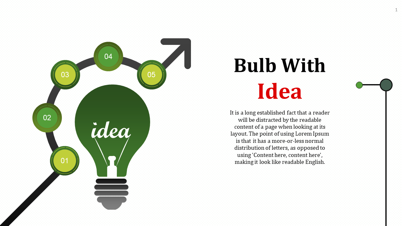 light bulb powerpoint template-Bulb With Idea